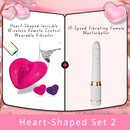 Heart-Shaped Invisible Wireless Remote Control Wearable Vibrator