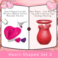 Heart-Shaped Invisible Wireless Remote Control Wearable Vibrator