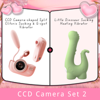CCD Camera-shaped Split Clitoris Sucking & G-spot Vibrator