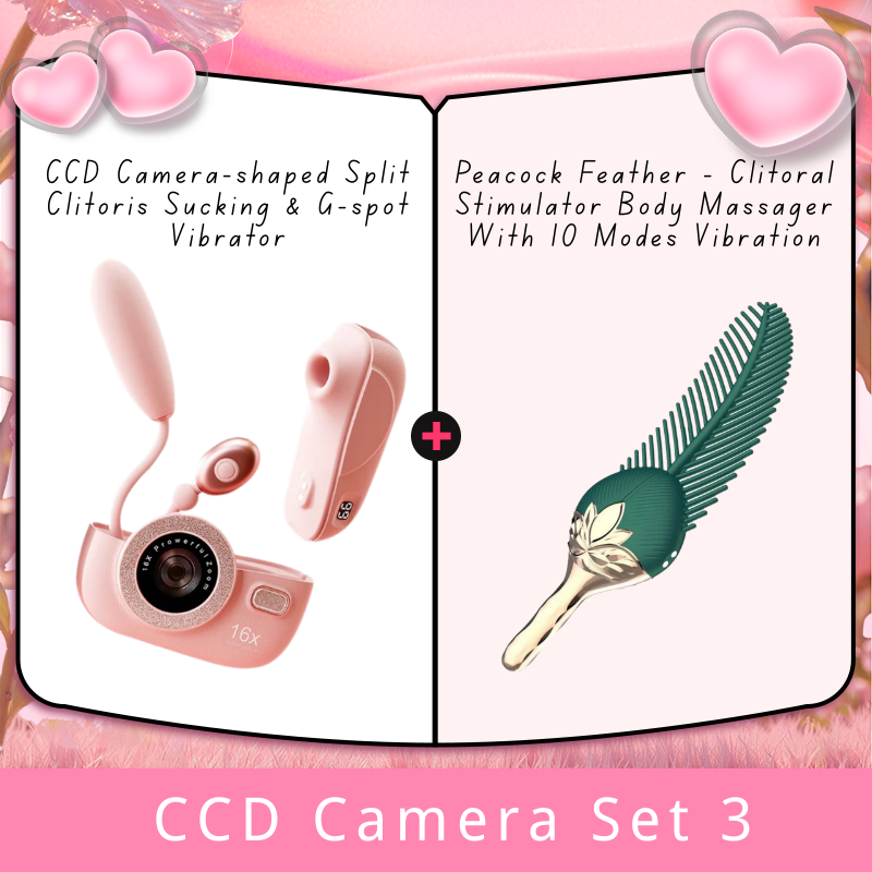 CCD Camera-shaped Split Clitoris Sucking & G-spot Vibrator