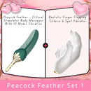 Peacock Feather - Clitoral Stimulator Body Massager Couple Sex Toy With 10 Modes Vibration