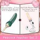 Peacock Feather - Clitoral Stimulator Body Massager Couple Sex Toy With 10 Modes Vibration