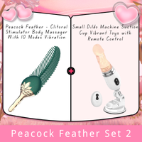 Peacock Feather - Clitoral Stimulator Body Massager Couple Sex Toy With 10 Modes Vibration