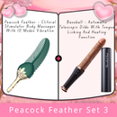 Peacock Feather - Clitoral Stimulator Body Massager Couple Sex Toy With 10 Modes Vibration