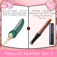 Peacock Feather - Clitoral Stimulator Body Massager Couple Sex Toy With 10 Modes Vibration