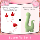 Butterfly Vibrating Neck-hanging Nipple Clamp Sexual Pleasure Tool
