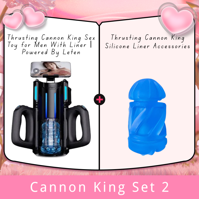 Thrusting Cannon King Sex Toy for Men with Liner Powered by Leten