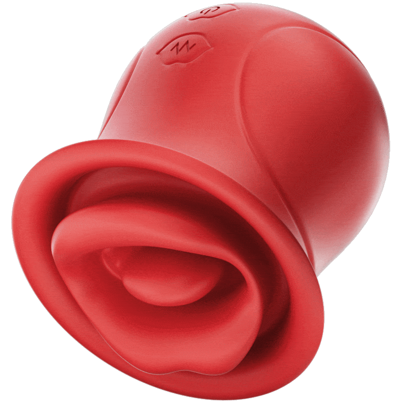 Rose Muncher - Licking Tongue Vibrator 10 French Kissing Modes