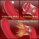 Sandra Tongue Licking Vacuum Suction Clitoral G-spot Vibrator