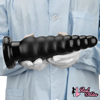 10.63in Realistic Big PVC Black Dildo Butt Plug For Anal Expansion