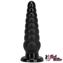 10.63in Realistic Big PVC Black Dildo Butt Plug For Anal Expansion