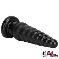 10.63in Realistic Big PVC Black Dildo Butt Plug For Anal Expansion
