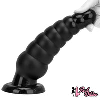 10.63in Realistic Big PVC Black Dildo Butt Plug For Anal Expansion