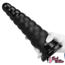 10.63in Realistic Big PVC Black Dildo Butt Plug For Anal Expansion