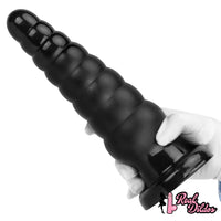 10.63in Realistic Big PVC Black Dildo Butt Plug For Anal Expansion