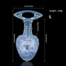 Aurora Faceted Diamond Crystal Silicone Anal Plug with Oval Pull-Loop Base - Lurevibe
