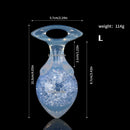 Aurora Drill Bit Crystal Silicone Anal Plug with Oval Pull Loop - Lurevibe