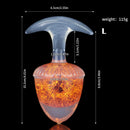 Aurora Chestnut Crystal Silicone Anal Plug with T-Bar Base - Lurevibe