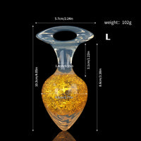 Aurora Crystal Heart-Shaped Anal Plug with Ergonomic Finger-Loop Base