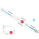 Holographic Iridescent Aurora Ball Gag with Adjustable Buckle Strap