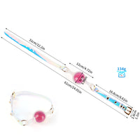 Holographic Iridescent Aurora Ball Gag with Adjustable Buckle Strap