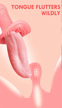 Rose Realistic Tongue Licking Massage Vibrator