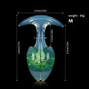 Aurora Bean Sprout Crystal Silicone Anal Plug with T-Bar Base - Lurevibe