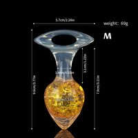 Aurora Crystal Heart-Shaped Anal Plug with Ergonomic Finger-Loop Base