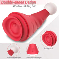 Santa Hat Vibrator 15 Speed Cunnilingus Masturbator Clit G-Spot Stimulator For Christmas