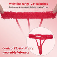 Rose Wearalbe Clitoral Massage Vibrator with Panty & Remote Control