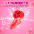 Rose Finger Vibrator G Spot Clitoral Stimulator for Couple Flirting