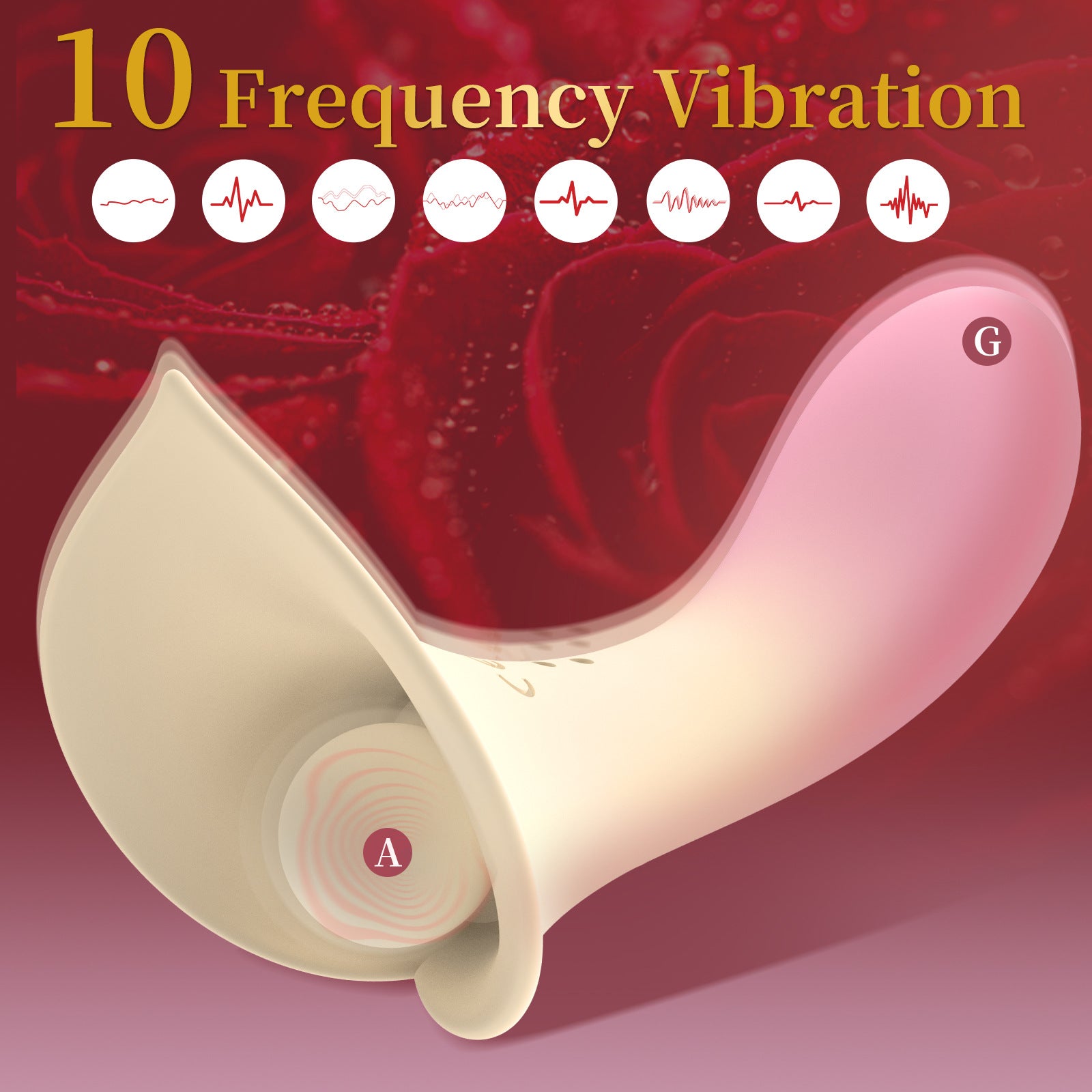 Calla Lily Tongue Licking Double - Headed Clitoral Vibrator