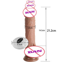 Waterproof 7 Frequency Retractable Swing Dildo
