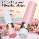 Lipstick Tongue Licking Clitoral G Spot Vibrator