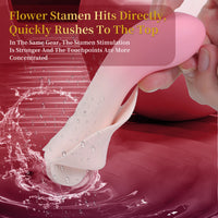Calla Lily Tongue Licking Double - Headed Clitoral Vibrator