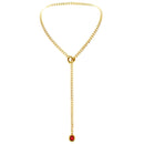 Herz Kristall O-Ring Slip Kette