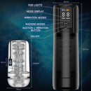 2 in 1 Waterproof Auto Suction Vibration Male Masturbator