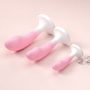 Realistischer Dildo-Analplug aus Silikon mit Farbverlauf in Rosa