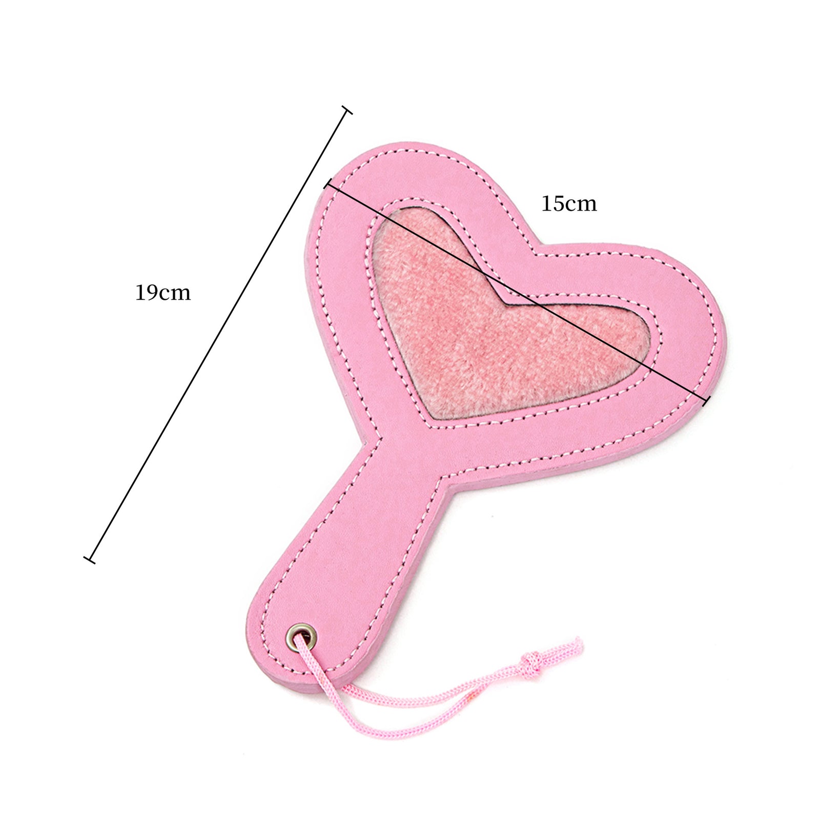 BDSM Pu Leather Love Shaped Sex Paddles