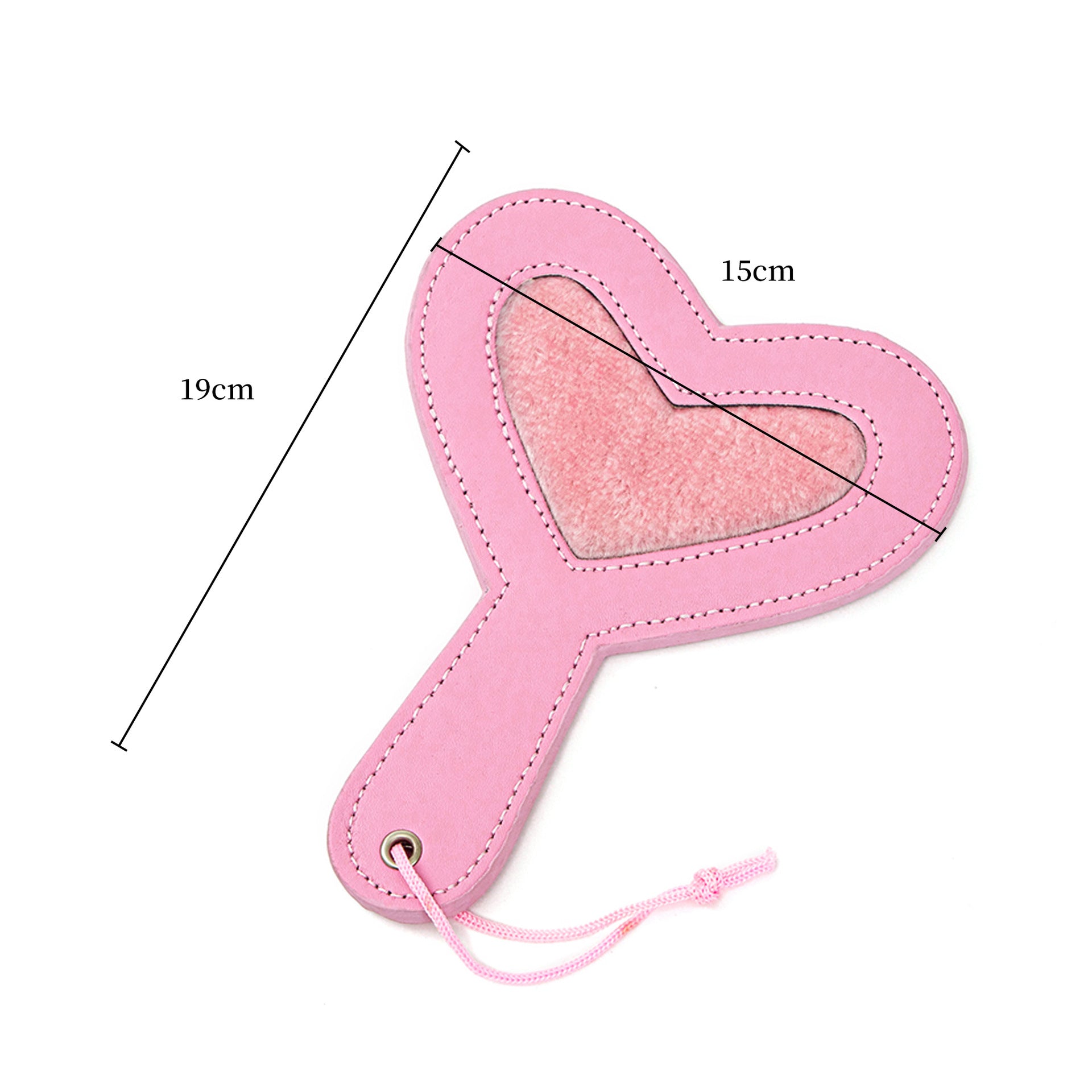 BDSM Pu Leather Love Shaped Sex Paddles