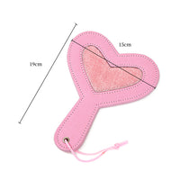 BDSM Pu Leather Love Shaped Sex Paddles