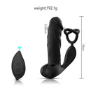 Triple Rings Vibrating Prostate Massager realistic dildo With Remote Control