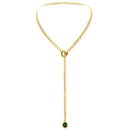 Herz Kristall O-Ring Slip Kette