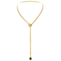 Herz Kristall O-Ring Slip Kette