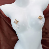 BDSM Petal Heart Cross Nipple Clamps