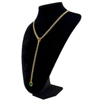 Herz Kristall O-Ring Slip Kette