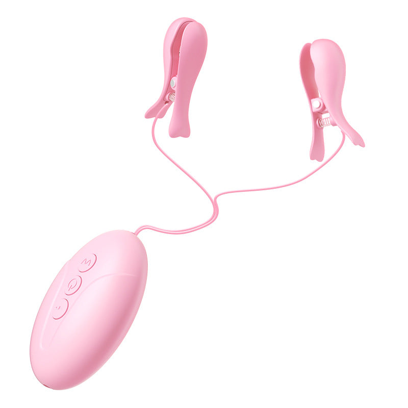 BDSM Electric Shock Nipple Clamp Breast Massager