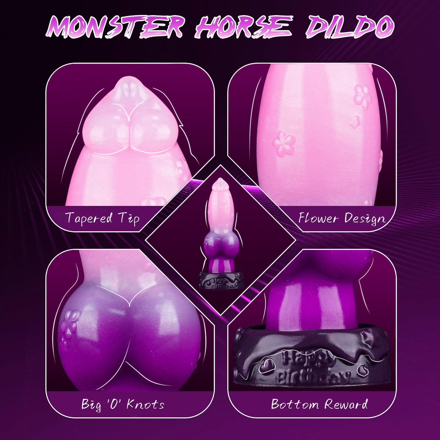 9.51in Realistic Monster Dildo Anal Plug