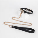 SM Gold Bow Iridescent Collar With Leash Suit