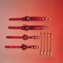 BDSM Temperature-sensitive Color-changing Cherry Handcuffs & Footcuffs Set